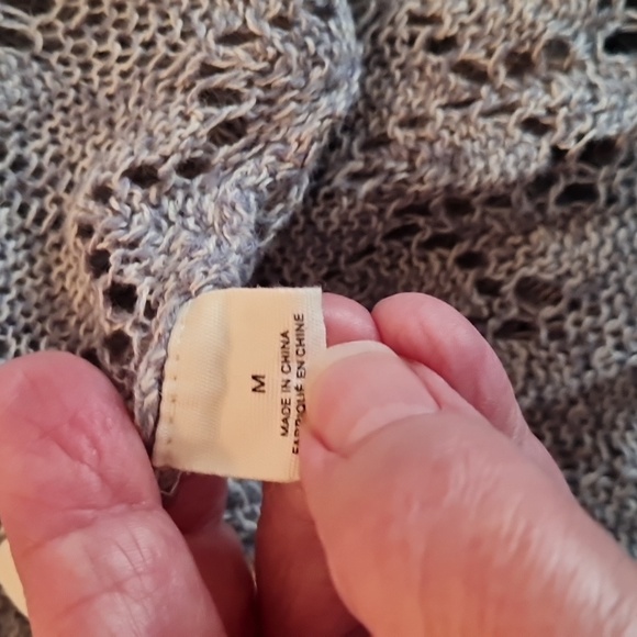 Moth SM womens sweater top gray hooded very lightweight unique - Picture 7 of 7